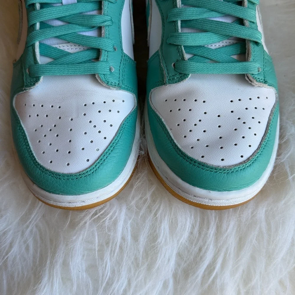 Nike Dunk Low Teal Zeal Casual Skateboard Shoes Size 8.5 Limited